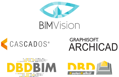 BIM IFC und CAD-Software Hersteller Logos