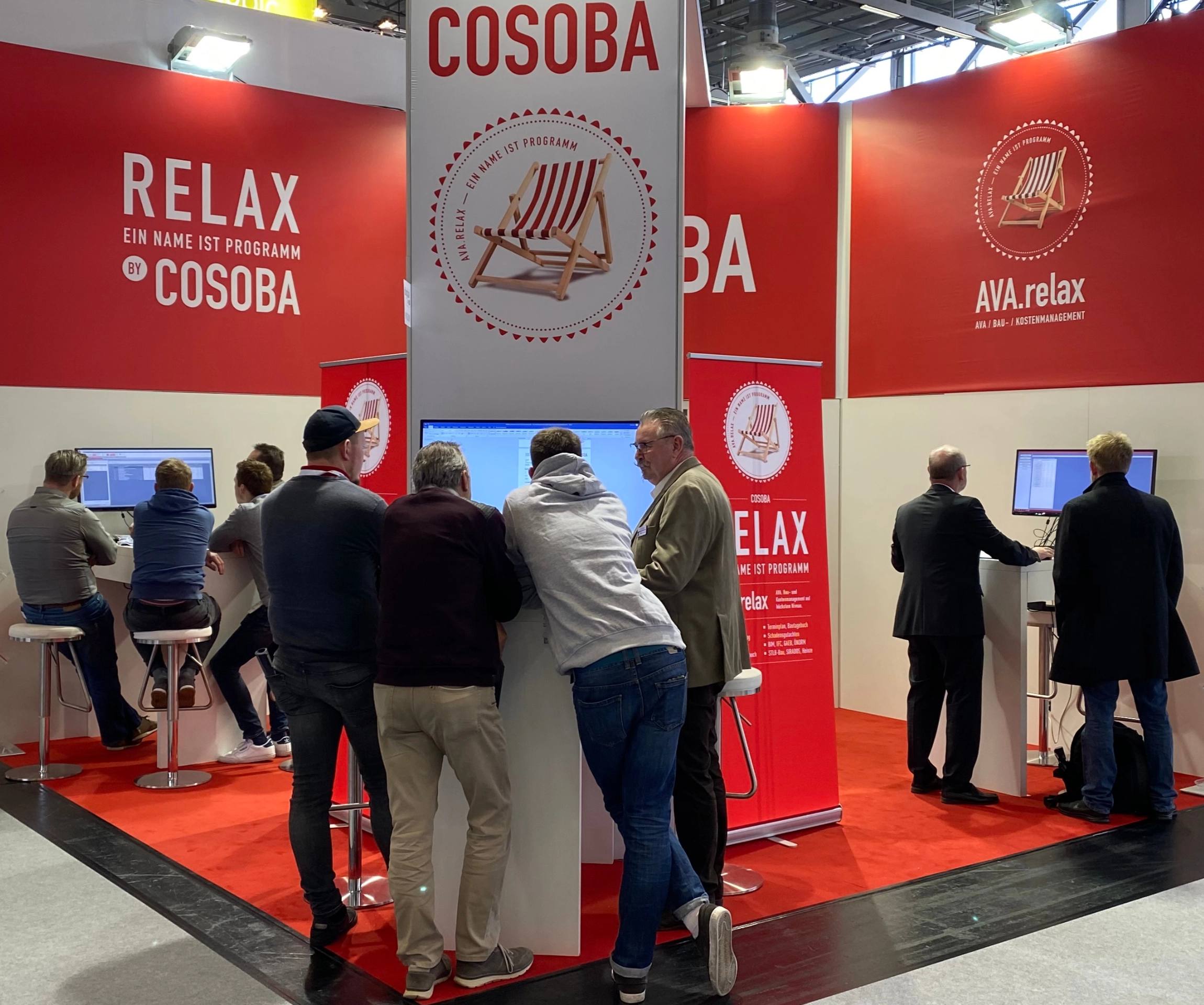 Der COSOBA Messestand auf international führenden Baufachmessen